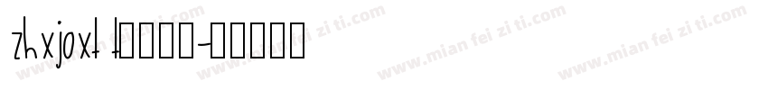 zhxjoxt t字体下载字体转换